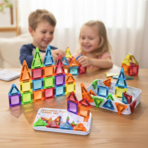 travel magnetic tiles mini magnetic blocks toddler kids educational toys for children gifts