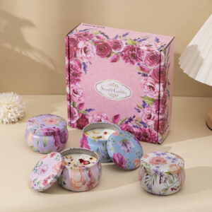 tinplate wholesale manufactory home decor scented candles long lasting soy wax aroma for bedroom relax gifts sets