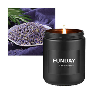 wholesale luxury customized private logo soy wax candles scented aroma decorative gifts in matte black jar