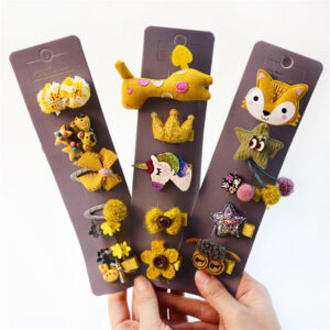 factory wholesale new 24 piece children's hair accessories gift box set girl hairpin rubber band