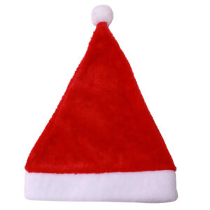 wholesale high quality luxury christmas xmas plush hat for xmas party