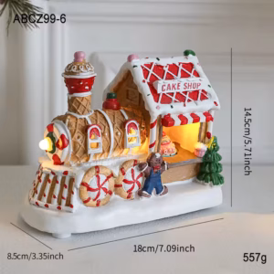 Christmas Decoration Ornaments led lighted christmas gingerbread house cute christmas village houses gingerbread house with lights musical christmas navideas
