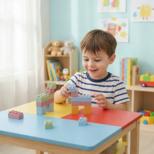 discover silicone montessori toys: kaleidoscope building blocks for preschool cognitive learning.