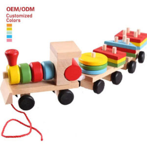 wooden train track set with double deck bridge: deluxe montessori educational toy for ages 2 7, 1:12 scale.