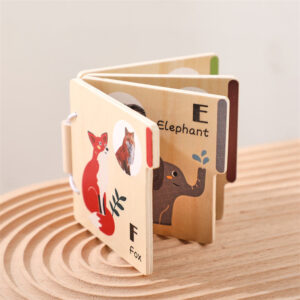 eco friendly montessori wooden crab cart with bead mazes: bpa free multi functional preschool learning toy.