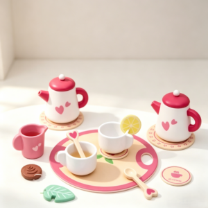 cute 12 piece pretend play tea set