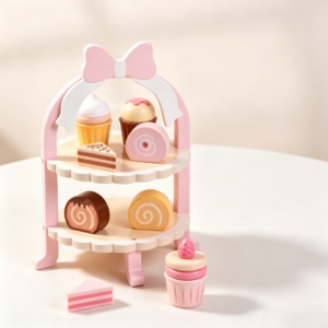 royal pink dessert stand