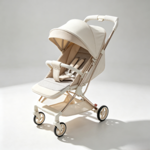 lightweight aluminum baby stroller,one‑hand one‑step fold,reclining toddler pushchair